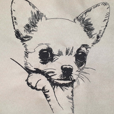 Stickdatei Chihuahua kurzhaar Bella Hund