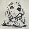 Stickdatei Basset Welpe Bonnie Hund