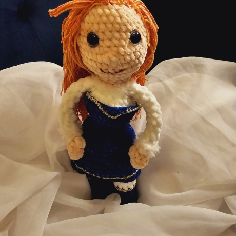 Puppe Skyler, Unikat, Amigurumi,  ca. 31 cm, gehäkelt 