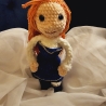 Puppe Skyler, Unikat, Amigurumi,  ca. 31 cm, gehäkelt 