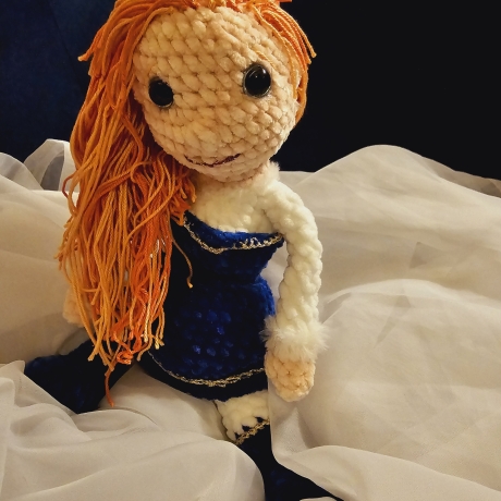 Puppe Skyler, Unikat, Amigurumi,  ca. 31 cm, gehäkelt 