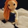 Puppe Skyler, Unikat, Amigurumi,  ca. 31 cm, gehäkelt 