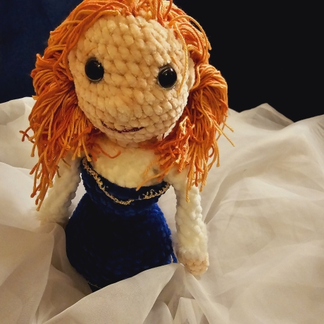 Puppe Skyler, Unikat, Amigurumi,  ca. 31 cm, gehäkelt 