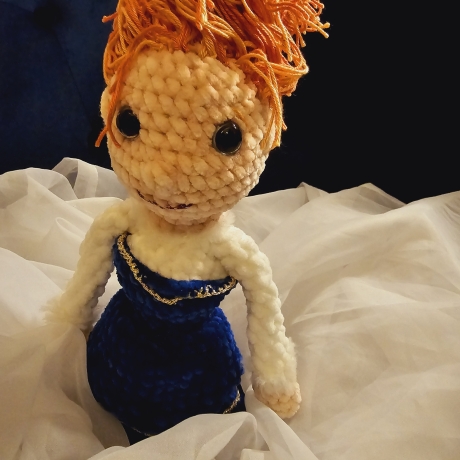 Puppe Skyler, Unikat, Amigurumi,  ca. 31 cm, gehäkelt 