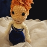 Puppe Skyler, Unikat, Amigurumi,  ca. 31 cm, gehäkelt 