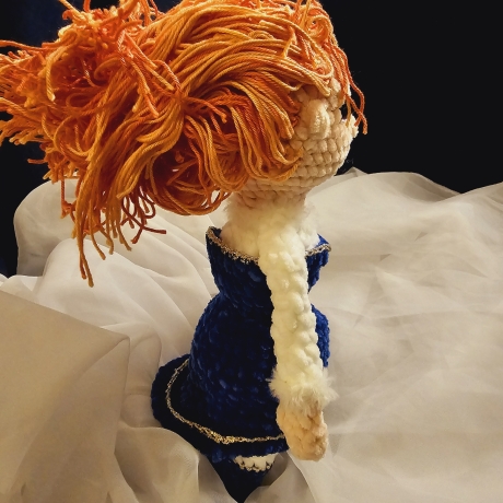 Puppe Skyler, Unikat, Amigurumi,  ca. 31 cm, gehäkelt 