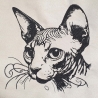 Stickdatei Katze Sphynx Nacktkatze Escada Kitten
