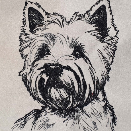 Stickdatei West Highland White Terrier Amadeus Hund