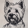 Stickdatei West Highland White Terrier Amadeus Hund