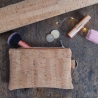 Tasche aus KORK, D-Ring Täschchen, NATUR fair vegan handmade