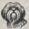 Stickdatei Shih Tzu Lilo Hund Schleife realistisch