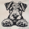 Stickdatei Airedale Terrier Welpe Nola Hund