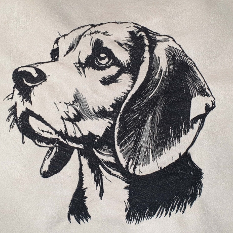 Stickdatei Beagle Dean Hund realistisch Lunachild