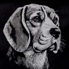 Stickdatei Beagle Dexter Hund realistisch