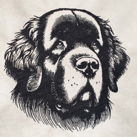 Stickdatei Neufundländer Haper Hund von Lunachild