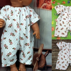 Overall / Jumpsuit Kleidung passend für Puppen 43 cm Neu