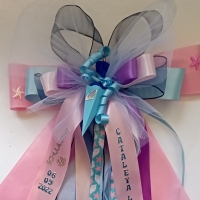 3D Schultütenschleife Deko Mini-Schultüte Farbwunsch und Name