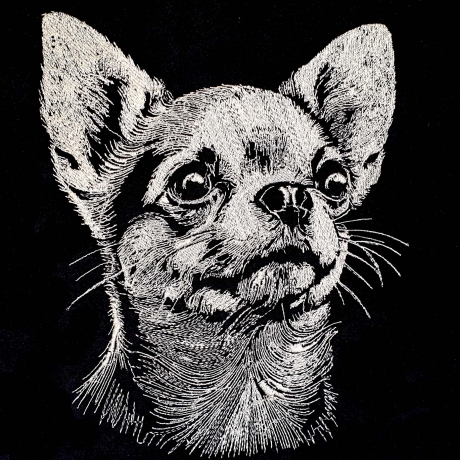 Stickdatei Chihuahua Milow Hund realistisch Lunachild
