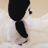 Cool, cooler, Pinguin, ca. 31 cm, Unikat,  Amigurumi,  gehäkelt 