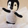 Cool, cooler, Pinguin, ca. 31 cm, Unikat,  Amigurumi,  gehäkelt 