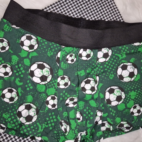 Boxershorts handmade Fußball, Soccer, grün / Jungs,Retroshorts