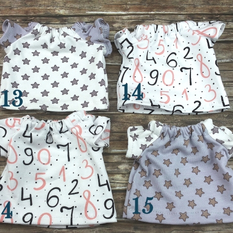 Puppenkleidung Kleid Farbenmix passend für Puppen 20 cm Neu