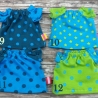 Puppenkleidung Kleid Farbenmix passend für Puppen 20 cm Neu