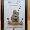 Handgefertigtes Steinbild als Valentinstagsgeschenk für Verliebte