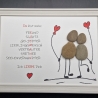 Steinbild als Geschenk für den Ehemann, zum Valentinstag oder so