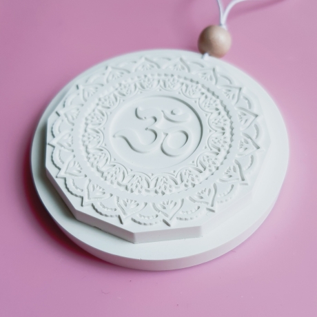 Keramik Duft Anhänger Yoga Mandala OM