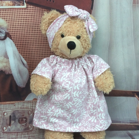 Bärenkleidung Kleid und Bandana passend für Bär Stofftiere 28 cm