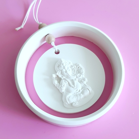 Keramik Duft Anhänger Yoga Ring Ganesha
