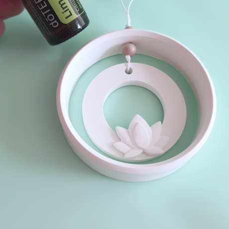 Keramik Duft Anhänger Yoga Ring Lotus