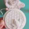 Keramik Duft Anhänger Yoga Blume des Lebens Lotus