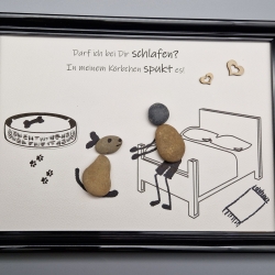 Steinbild für Hunde Liebhaber 