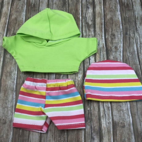 Hoodie Hose Mütze Kleidung passend für Äffchen 20 cm Neu