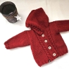 Strickjacke Baby Rot in der Größe 62/68