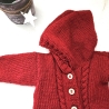 Strickjacke Baby Rot in der Größe 62/68