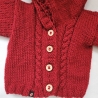 Strickjacke Baby Rot in der Größe 62/68