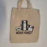 Stoffbeutel | Never Forget |Kleine Stofftasche |ca.22 x 26 cm 