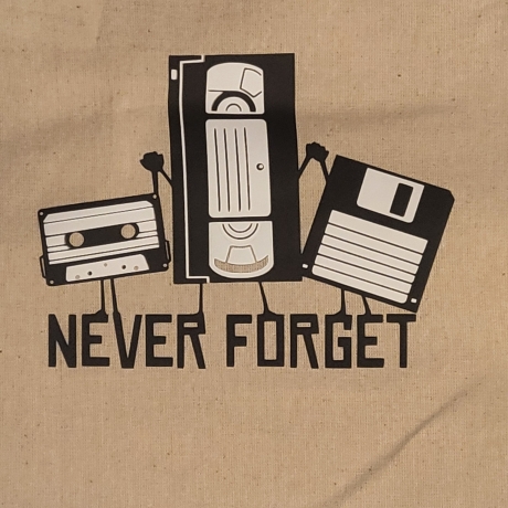 Stoffbeutel | Never Forget |Kleine Stofftasche |ca.22 x 26 cm 