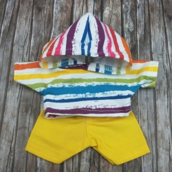 Kleidung Hoodie und Hose passend für Äffchen Stofftiere 20 cm Neu