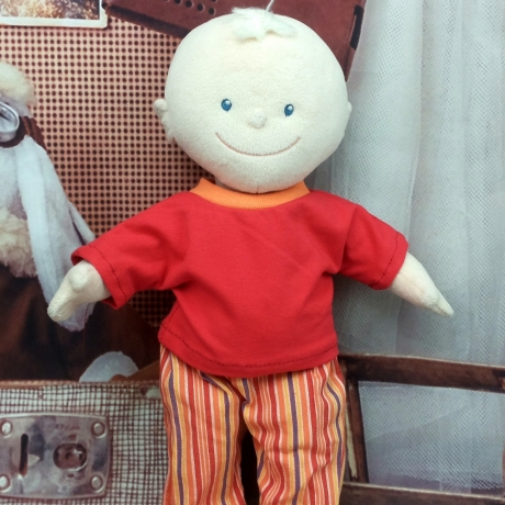 Shirt und Hose gestreift passend für Puppen 30 cm Neu