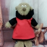 Kleidung Kleid rot schwarz passend für Stofftiere 22 cm Neu