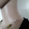 Wunderschöne Halskette mit Böhmischen Glasperlen &  Doppelspirale