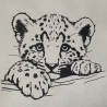 Stickdatei Leopard Baby Finn realistisch