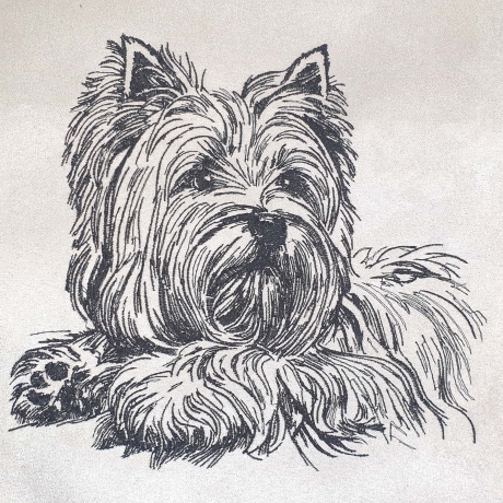 Stickdatei West Highland White Terrier Nani  Hund