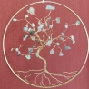 Tree of life  suncatcher Fensterschmuck Edelsteine Chakra