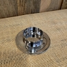Kerzenständer - 6cm Durchmesser  - Aluminium - poliert -