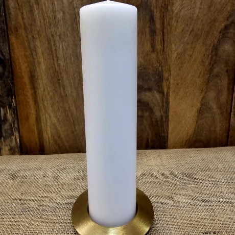 Kerzenständer - für Kerzen 6,00 cm Durchmesser - Messing matt